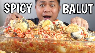 SPICY BALUT  MUKBANG PHILIPPINES  FILIPINO MUKBANGER [upl. by Ylellan]