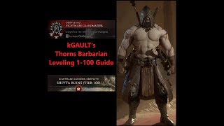 Diablo 4 Thorns Barbarian Leveling Guide Season 1 [upl. by Mauve]