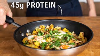 This Healthy Breakfast has 45g of Protein Potato hash [upl. by Josephson256]