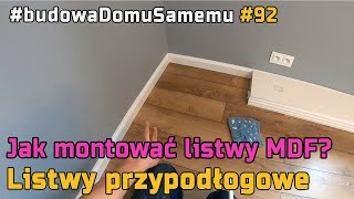 Montaż listew przypodłogowych z MDF [upl. by Anomis97]