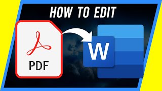 How to Edit a PDF File in Word [upl. by Dedric]