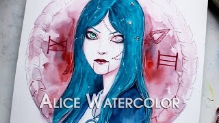 AliceAlice Watercolor Painting [upl. by Fairlie887]