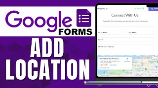 HOW TO ADD LOCATION IN GOOGLE FORM [upl. by Yewed]