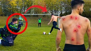 BRUTAL PAINTBALL PENALTY CHALLENGE😱 [upl. by Erehc]