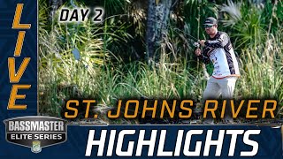 Highlights Day 2 Bassmaster action at St Johns River [upl. by Nuoras]