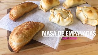 COMO HACER MASA PARA EMPANADAS AL HORNO Y FRITAS [upl. by Evered314]