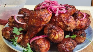 BBQ Chicken Drumsticks  Baked Barbeque Chicken [upl. by Dnumde]