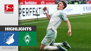 MADNESS 7Goal Spectacle  TSG Hoffenheim  SV Werder Bremen 34  Highlights  MD5 Bundesliga [upl. by Inalej]