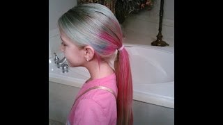 MULTI COLORED HAIR 🎨 TUTORIAL [upl. by Aizek]