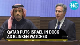 Qatar Rips Israel On Stage With Blinken US Fears Gaza War Could Metastasize Into  Watch [upl. by Engedi]