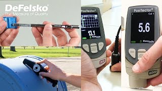 How to Measure Coating Thickness using PosiTector and PosiTest Coating Thickness Gages from DeFelsko [upl. by Gerdy]