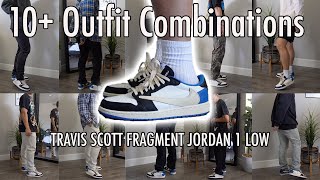 10 Outfits w the Travis Scott Fragment Jordan 1 Low [upl. by Charmain]