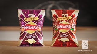 NEW BBQ Pulled Pork amp Spicy Sriracha  Trending Tastes  Walkers Crisps [upl. by Xerxes967]