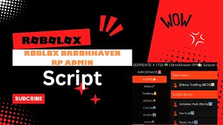 Roblox Brookhaven RP Admin Script  Auto Farm amp Admin Powers 🚀✨ [upl. by Aihseya]