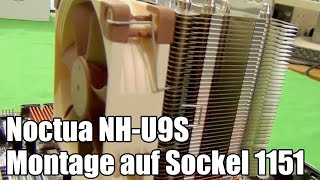 Ein CPUKühler montiert  Noctua NHU9S auf 1151 [upl. by Felicio]