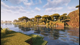 Minecraft Morning Walk With Shader Walkthrough  Minecraft No Commentary Video [upl. by Aneala]