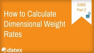 How to Calculate Dimensional Weight Rates for UPS and FedEx  Part2 [upl. by Acined927]