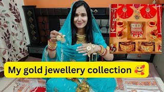 My gold jewellery collection  Wedding jewellery  Rajputi gold jewellery set 🥰🥰 [upl. by Sahcnip446]