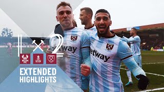 EXTENDED HIGHLIGHTS  KIDDERMINSTER HARRIERS 12 WEST HAM UNITED [upl. by Anirpas851]