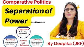 Separation of Power  Montesquieu  Checks and Balances in Indian Constitution [upl. by Elnukeda]