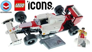 LEGO Icons 2024 – McLaren MP44 amp Ayrton Senna – LEGO 10330 Speed Build Review [upl. by Ajssatan]