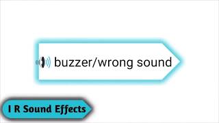 WrongBuzzer sound  Copyright Free Sound Effects [upl. by Namyaw66]