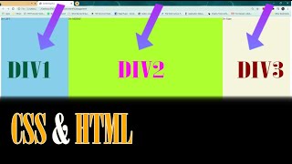 Aligning Divs Side by Side CSS amp HTML tutorial [upl. by Brannon]