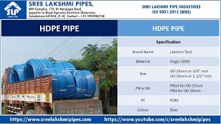 HDPE PIPE OD 25mm and OD 50mm [upl. by Grosmark110]