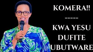 KOMERA KWA YESU DUFITE UBUTWARE BWO KUNESHA IBYAGUTSINDAGA  Pst Hortense MAZIMPAKA [upl. by Haelhsa]