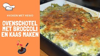 Ovenschotel met broccoli en kaas maken Super met zoete aardappels [upl. by Alastair853]