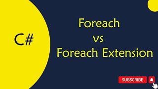 C  99 foreach vs foreach Extention Method in Telugu [upl. by Monte126]