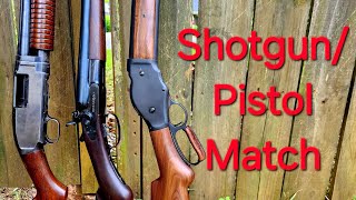 ShotgunPistol  2gun Match  1887 Cimarron  Double Barrel  Shockwave  Tac14 [upl. by Floro336]