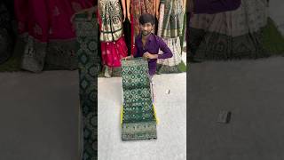 A very beautiful pure dola silk green colour Sarees trending youtube fashion instagram shorts ￼ [upl. by Ahsitel]