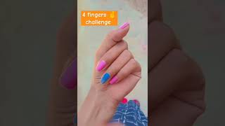 4 fingers 🤞 only hand challenge finger funny duet trendingshorts comedy ruchi comedyfilms [upl. by Annert]