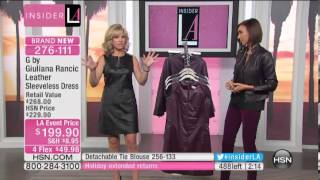 G by Giuliana Rancic Leather Sleeveless Dress [upl. by Ruscher]