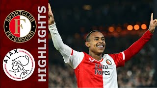 Feyenoord  Ajax 60 Highlights  20232024 [upl. by Nehepts]