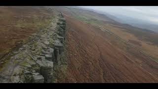 Stanage Edge paragliding October 26th 2024 [upl. by Sherr]