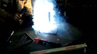 Stick Welding Galvanized Steel [upl. by Osbert]