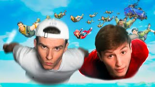 ALVI und DERJONZY GEGEN 100 Zuschauer in Fortnite Season 3 👑 [upl. by Sophronia837]