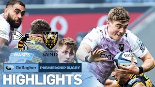 Wasps v Northampton  HIGHLIGHTS  Remarkable End to a Superb Game  Gallagher Premiership 202223 [upl. by Lyrac]