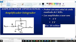 Amplificador Integrador en proteus [upl. by Novihc882]