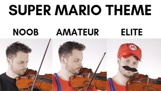 4 Levels Of Mario Music Noob to Elite [upl. by Jezrdna]