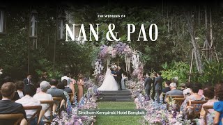 MUG  Nan amp Pao Wedding at Sindhorn Kempinski Hotel Bangkok [upl. by Annawal]