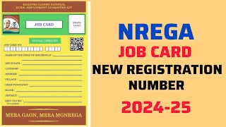 JOB CARD  New Registration 202425  Beneficiary Registration Number  Job Card ID  New Update [upl. by Hays506]