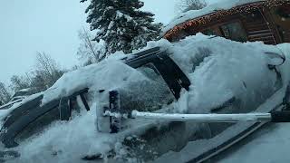 ASMR SNOW REMOVAL  SNOW CLEAN UP [upl. by Anielram]