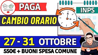 ⚡ INPS PAGA TRIPLO 27  31 OTTOBRE e SBLOCCA DATE ❗ AUU RDC 350€ PENSIONI BONUS SPESA COMUNALI 550€ [upl. by Bello]