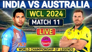 India Champion Vs Australia Champion Live Match 11 World Championship of Legends Cricket  Toss [upl. by Jerold375]