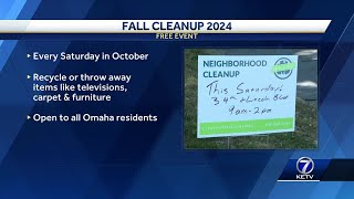 Omahas annual Fall Cleanup allows residents free disposal of bulky items this October [upl. by Griz]