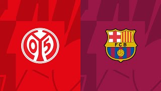 FC Barcelona U19 VS FSV Mainz 05 U19 Live  UEFA Youth League Live [upl. by Atirhs679]