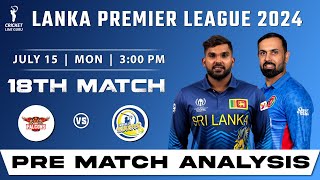 LPL 2024 Kandy Falcons vs Dambulla Sixers 18th Match Prediction  KF vs DS Dream11 team prediction [upl. by Ariaj175]